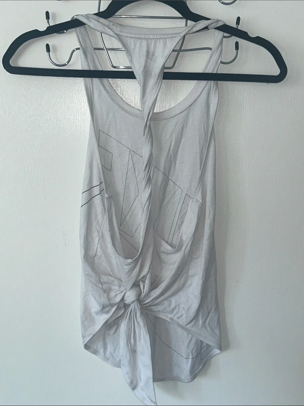 Nike Signal Tanktop White Graphic Racerback Training Tank XS